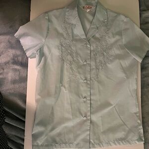 Vintage Daffodil Button Up Shirt size M